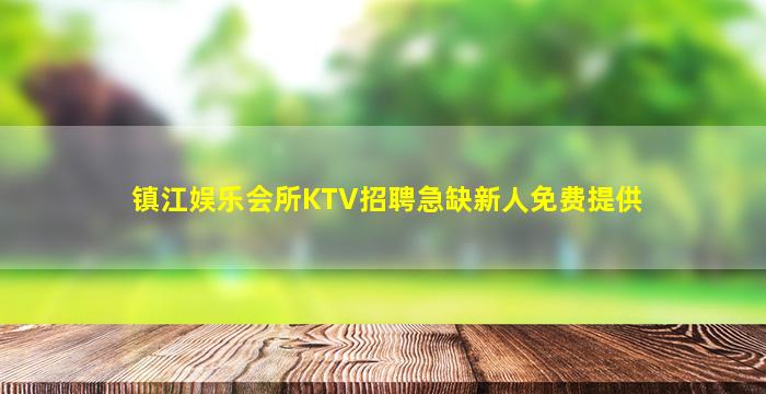 镇江娱乐会所KTV招聘急缺新人免费提供